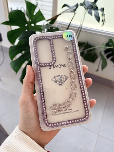 Funda diseño A15 - Cadena glitter