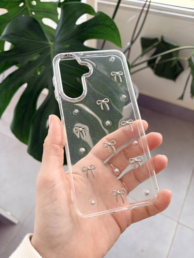 Funda diseño A17 - Moños y glitter