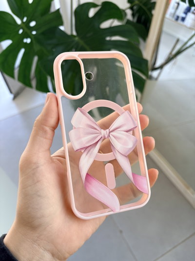 Funda Mag safe rosa- Iph 16