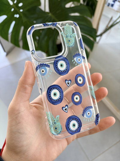 Funda Ojos azules - Iph 16 PRO