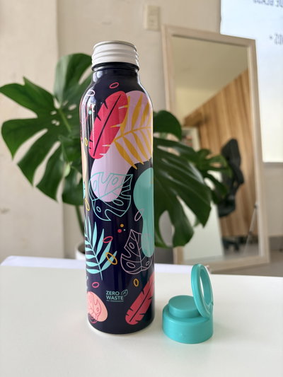 Botella aluminio 500ml - Hojas