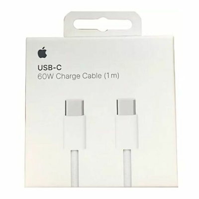 USB-C 60W CHARGE CABLE 1MT (ORIGINAL) + Adaptador