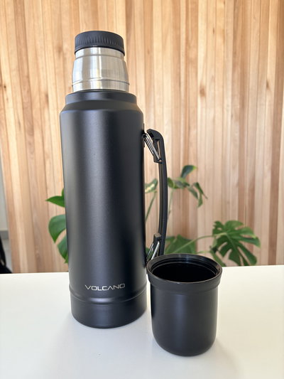 Termo 1L Volcano tapón cebador - Negro