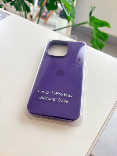 Silicone Case Iphone 15 PRO MAX - Lila