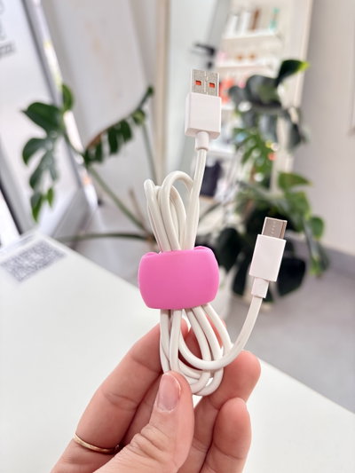 Organizador de cables - Rosa