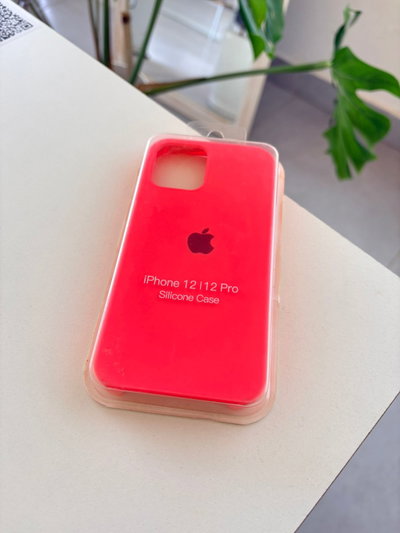 Silicone Case Iphone 12 / 12PRO - Naranja fluo