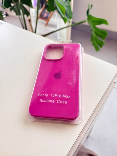 Silicone Case Iphone 15 PRO MAX - Fuccia