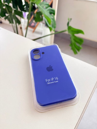 Silicone Case Iphone 16 - Azul