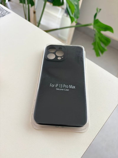 Silicone Case Iphone 13 PRO Max - Negro