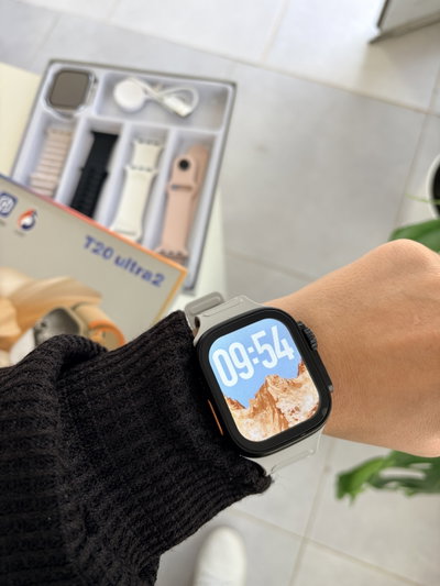 Smartwatch T20 Ultra 2 - 4 mallas / Negro