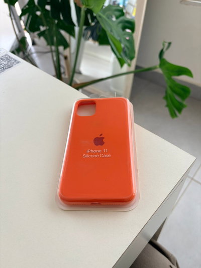 Silicone Case Iphone 11- Naranja