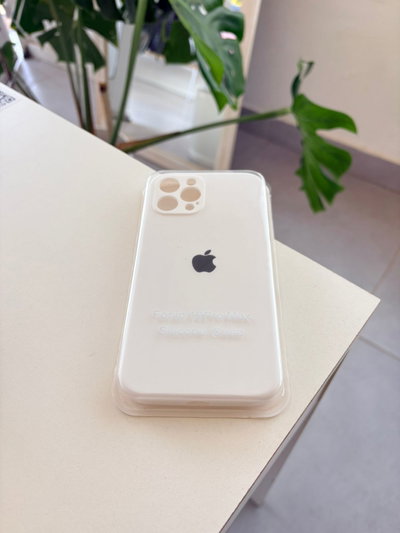 Silicone Case Iphone 12 PRO MAX - Blanco