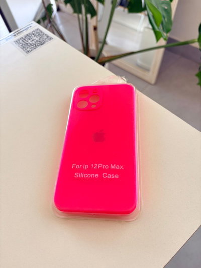 Silicone Case Iphone 12 PRO MAX - Fuccia fluo