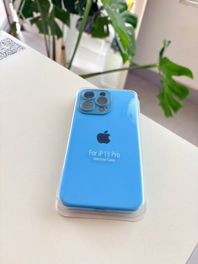 Silicone Case Iphone 13 PRO - Celeste