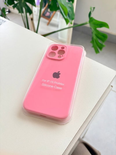Silicone Case Iphone 15 PRO MAX - Rosa