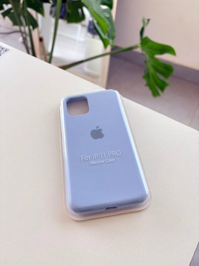 Silicone Case Iphone 11 PRO - Celeste pastel
