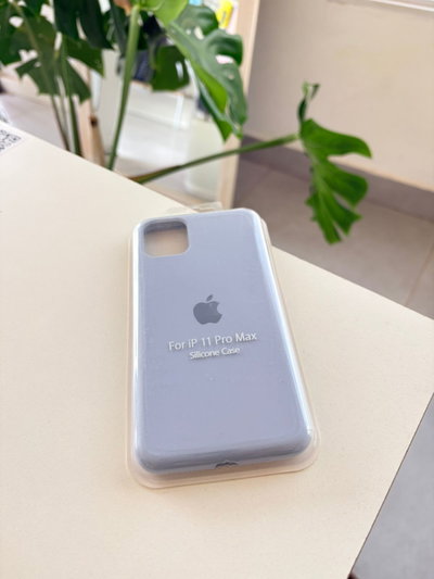 Silicone Case Iphone 11 PRO MAX - Celeste pastel
