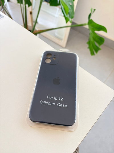 Silicone Case Iphone 12 / 12PRO - Azul oscuro