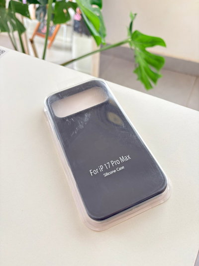 Silicone Case Iphone 17 PRO MAX - Negro