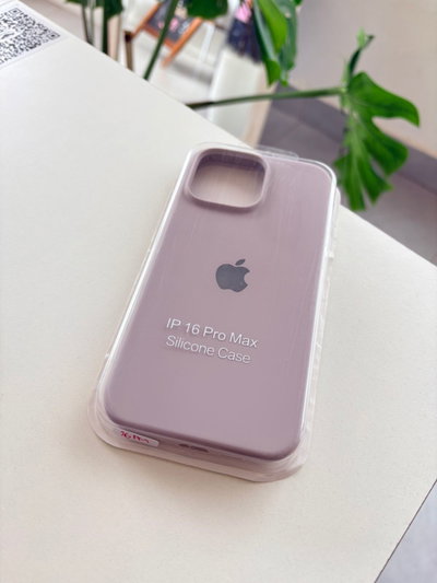 Silicone Case Iphone 16 PRO MAX - Gris crema