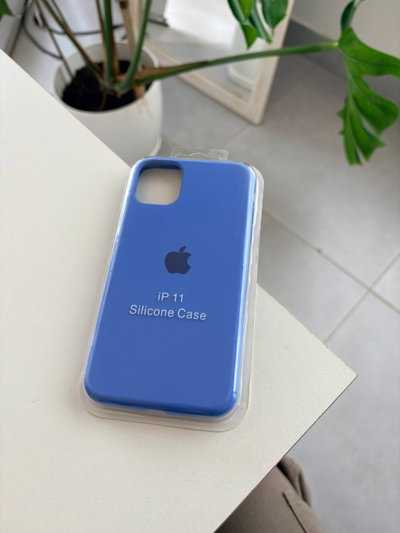 Silicone Case Iphone 11- Azul