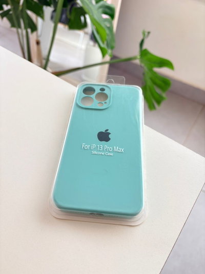 Silicone Case Iphone 13 PRO Max - Verde agua