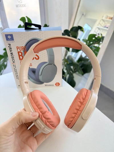 Auricular Bt Vincha Pure Bass - Rosa