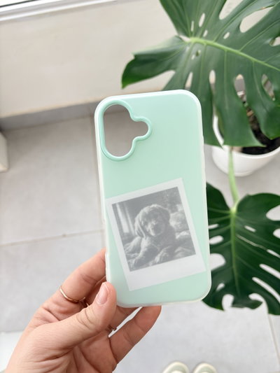 Funda Recuerdo Celeste agua - Iph 17