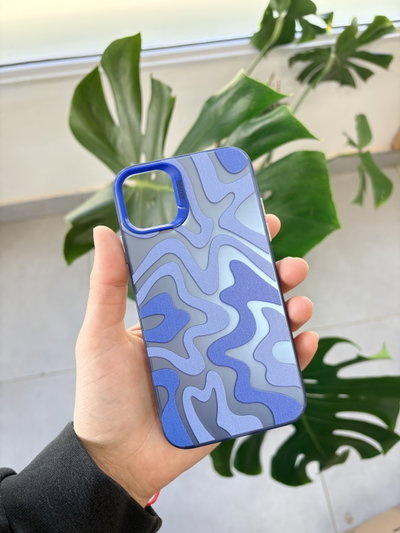 Funda Holográfica azul - Iph 11