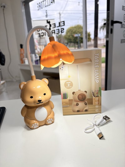 Lámpara LED Oso marron + saca puntas 