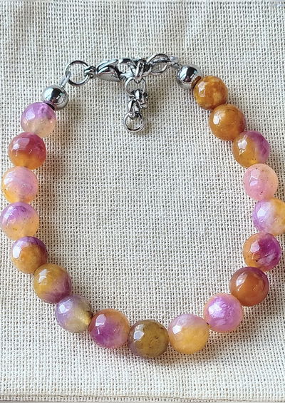 Pulsera. Ágata Solar (Ágata Facetada)