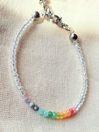 Pulsera. 7 Chakras de 3mm