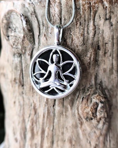 Collar. Yoga (Ágata Negra)