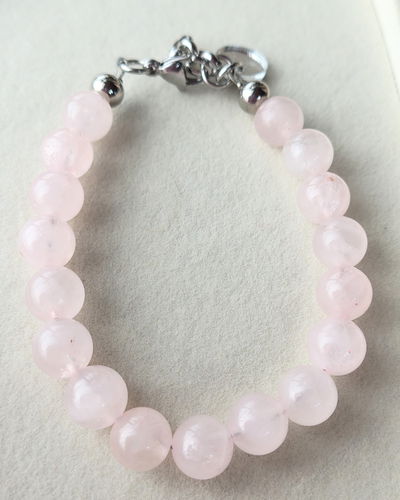 Pulsera. Sanar (Cuarzo Rosa)