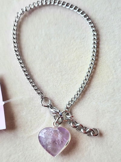 Pulsera. Mini Corazón (Amatista)