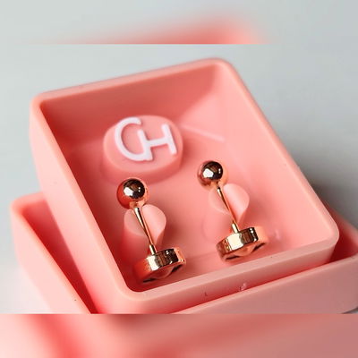 Abridor CH. Modelo 302. Bolita de 3mm. Linea Perno De Oro18kt.