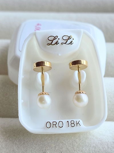 Abridor Li Li. Modelo 116. Perla Cultivada 4mm. Linea Tradicional Oro 18kt