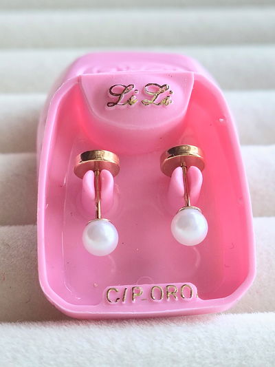 Abridor Li Li. Modelo 209. Simil Perla Chico. Línea Laminado con Perno de Oro