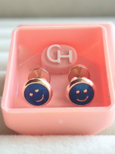 Abridor CH. Modelo 317. Carita Azul. Linea Perno De Oro 18kt.