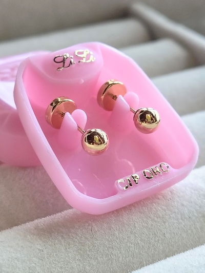 Abridor Li Li. Modelo 204. Bolita Núm. 4. Línea Laminado con Perno de Oro