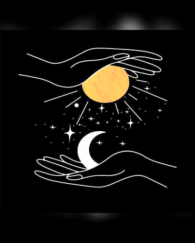 Paño Esotérico. Sol y Luna