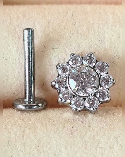 Labret + TOP Flower Zircon