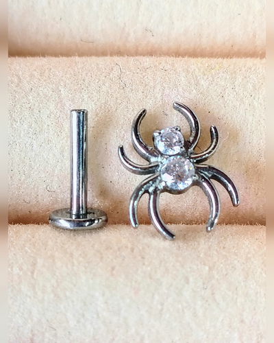 Labret + Top Spider Zircon. Grosor 1.2mm