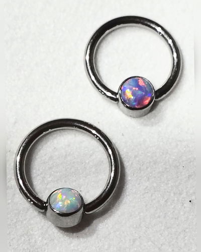 BCR. Captive Bead ópalo. 8mm - 10mm