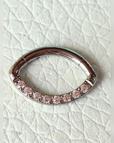 Clicker. Ojo Con Strass. 8 mm