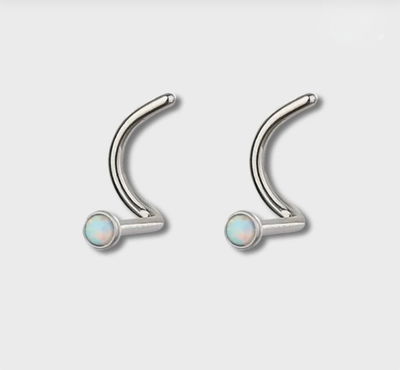 Nostril. Opalo blanco