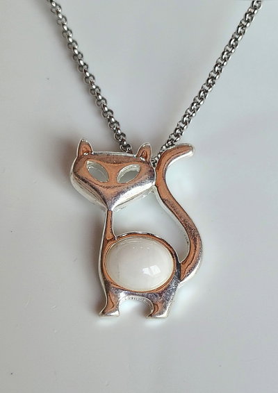 Collar. MiniMix Gato (Cuarzo Blanco)