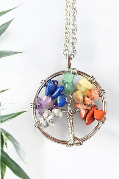 Collar. Árbol De La Vida. 7 Chackras