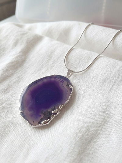 Collar. Chapa (Ágata Violeta)