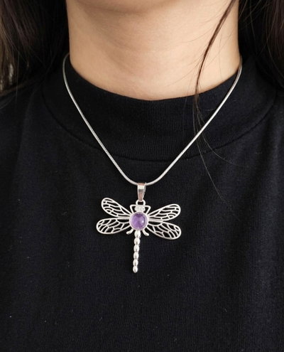 Collar. Libélula (Amatista)